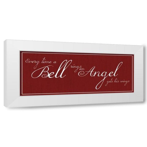 Bell Rings No Bell White Modern Wood Framed Art Print by Gibbons, Lauren