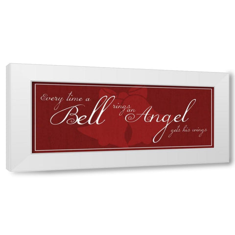 Bell Rings White Modern Wood Framed Art Print by Gibbons, Lauren