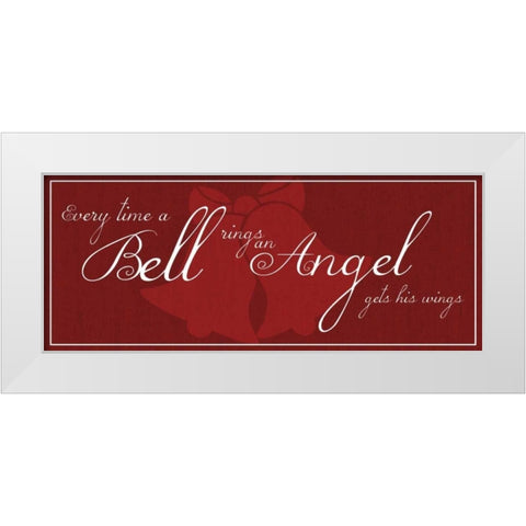 Bell Rings White Modern Wood Framed Art Print by Gibbons, Lauren