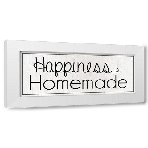 Homemade Happiness White Modern Wood Framed Art Print by Gibbons, Lauren