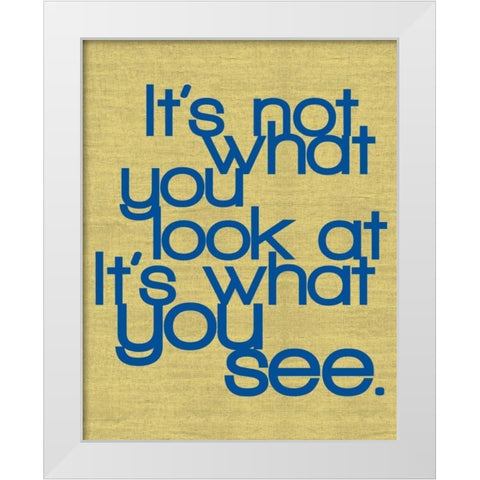 What You See White Modern Wood Framed Art Print by Gibbons, Lauren