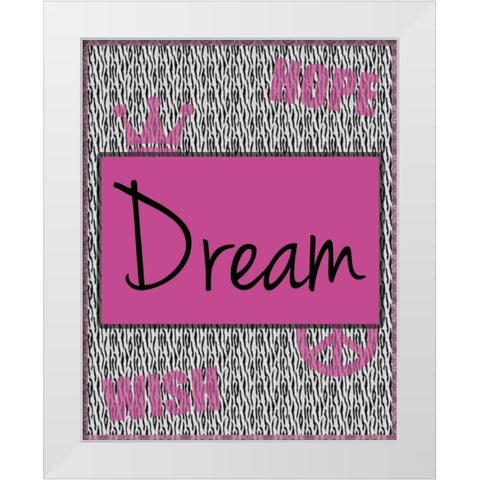 Dream White Modern Wood Framed Art Print by Gibbons, Lauren