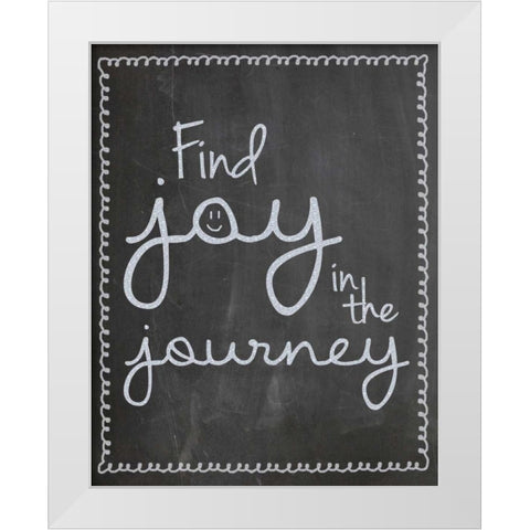 FJJ Smile White Modern Wood Framed Art Print by Gibbons, Lauren