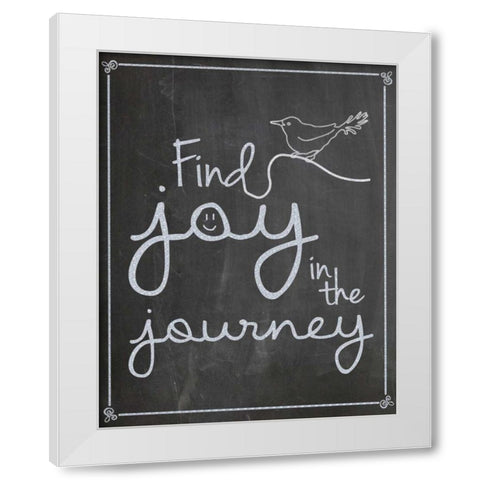 FJJ Bird White Modern Wood Framed Art Print by Gibbons, Lauren