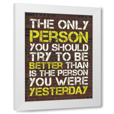 Better Than White Modern Wood Framed Art Print by Gibbons, Lauren