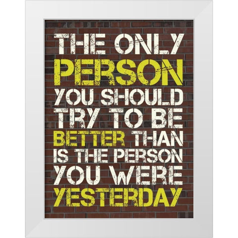 Better Than White Modern Wood Framed Art Print by Gibbons, Lauren