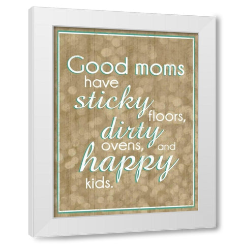 Good Moms Bubbles White Modern Wood Framed Art Print by Gibbons, Lauren