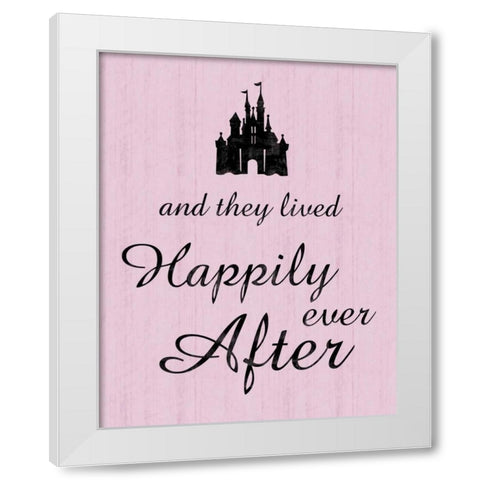 Happily White Modern Wood Framed Art Print by Gibbons, Lauren