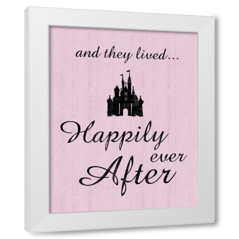 Happily 2 White Modern Wood Framed Art Print by Gibbons, Lauren