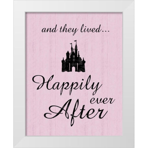 Happily 2 White Modern Wood Framed Art Print by Gibbons, Lauren