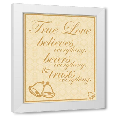 True Love B White Modern Wood Framed Art Print by Gibbons, Lauren