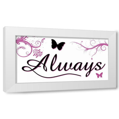 Always White Modern Wood Framed Art Print by Gibbons, Lauren