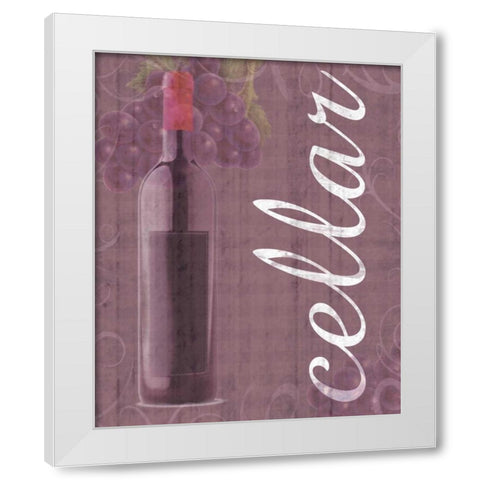 Wine 6 White Modern Wood Framed Art Print by Gibbons, Lauren