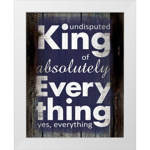 King B White Modern Wood Framed Art Print by Gibbons, Lauren