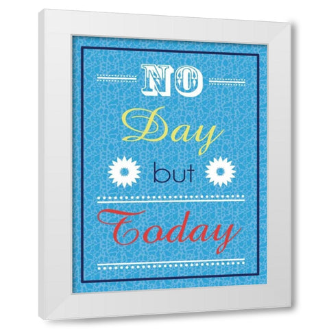 No Day White Modern Wood Framed Art Print by Gibbons, Lauren