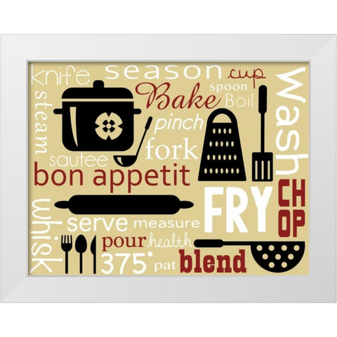 Kitchen Magic White Modern Wood Framed Art Print by Gibbons, Lauren