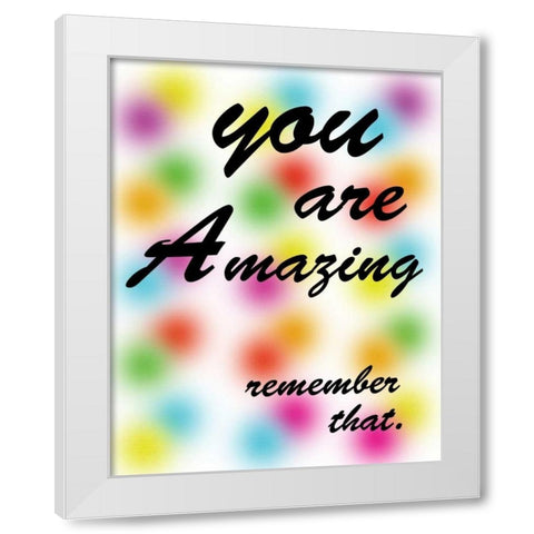 Amazing Rainbow White Modern Wood Framed Art Print by Gibbons, Lauren
