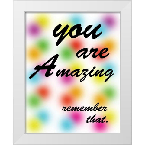 Amazing Rainbow White Modern Wood Framed Art Print by Gibbons, Lauren