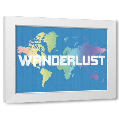 Wanderlust White Modern Wood Framed Art Print by Gibbons, Lauren