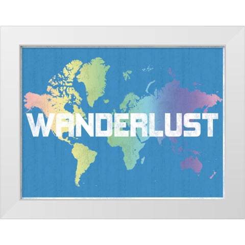 Wanderlust White Modern Wood Framed Art Print by Gibbons, Lauren