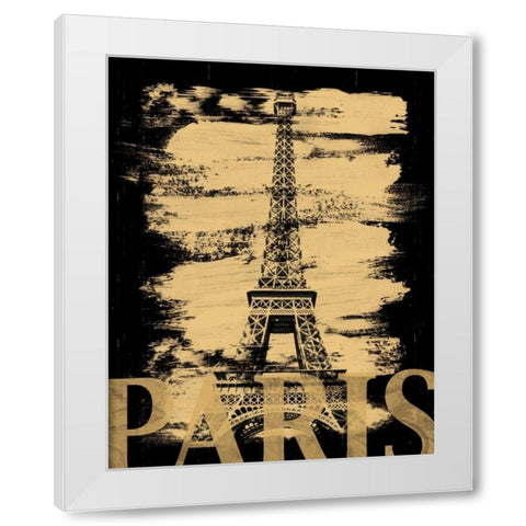Paris Paint Black White Modern Wood Framed Art Print by Gibbons, Lauren