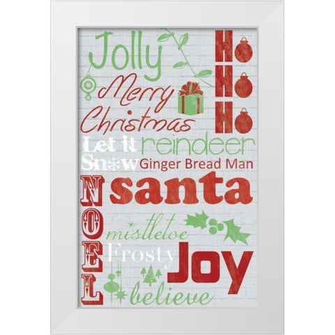 Jolly 2 White Modern Wood Framed Art Print by Gibbons, Lauren