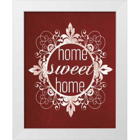 Red Chalk Home White Modern Wood Framed Art Print by Gibbons, Lauren