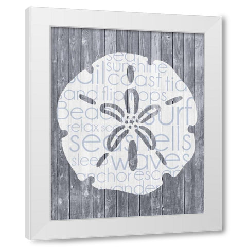 Shell Wood Panel White Modern Wood Framed Art Print by Gibbons, Lauren
