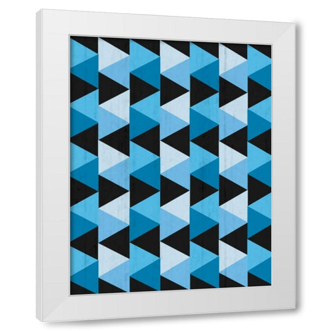 Geometric Tri White Modern Wood Framed Art Print by Gibbons, Lauren