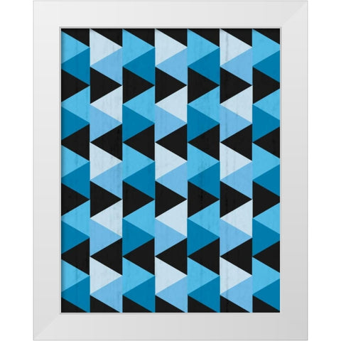 Geometric Tri White Modern Wood Framed Art Print by Gibbons, Lauren