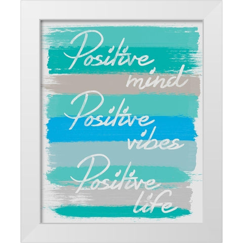 Positive White Modern Wood Framed Art Print by Gibbons, Lauren