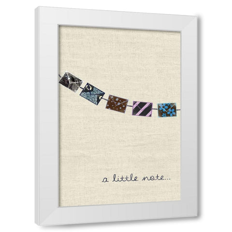 Thanks White Modern Wood Framed Art Print by Gibbons, Lauren