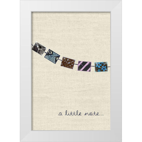 Thanks White Modern Wood Framed Art Print by Gibbons, Lauren
