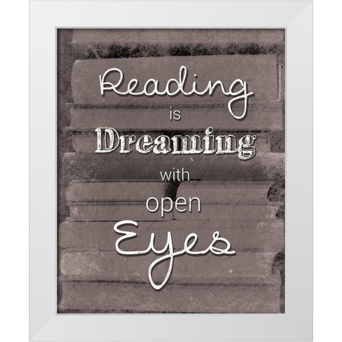 Books Dream BW White Modern Wood Framed Art Print by Gibbons, Lauren
