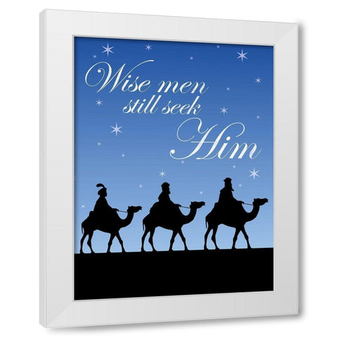 Wise Men New White Modern Wood Framed Art Print by Gibbons, Lauren