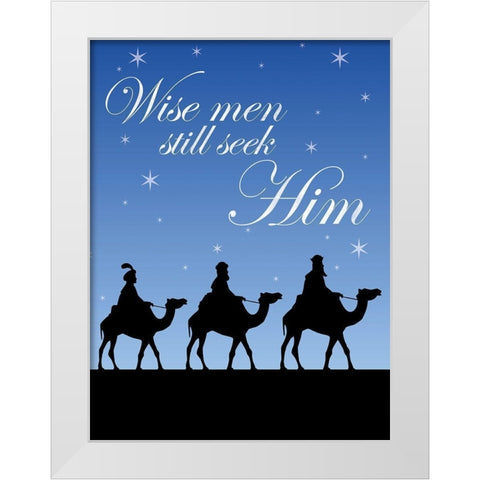 Wise Men New White Modern Wood Framed Art Print by Gibbons, Lauren