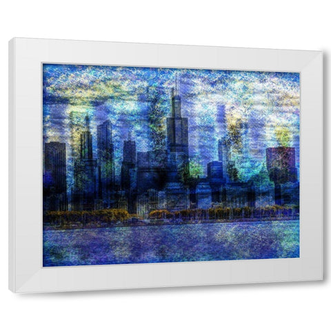 Citiscape New 3 White Modern Wood Framed Art Print by Gibbons, Lauren