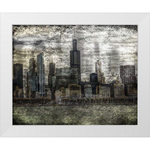 Citiscape New 3B White Modern Wood Framed Art Print by Gibbons, Lauren