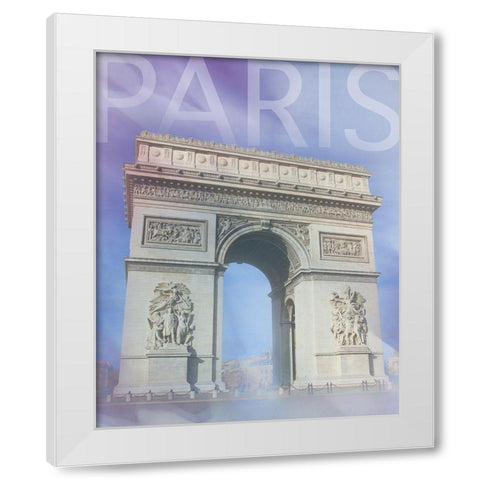 Paris 2b White Modern Wood Framed Art Print by Gibbons, Lauren
