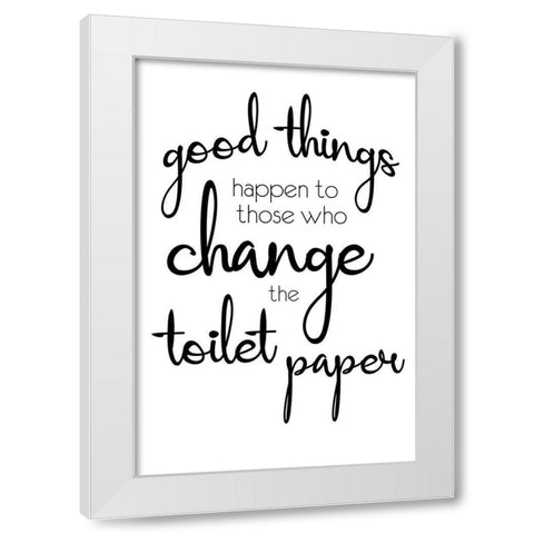 Good Things White Modern Wood Framed Art Print by Gibbons, Lauren