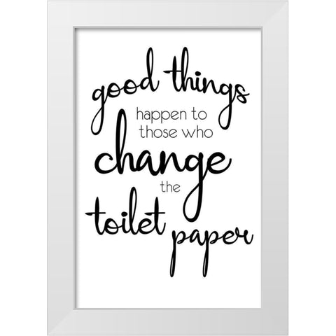 Good Things White Modern Wood Framed Art Print by Gibbons, Lauren