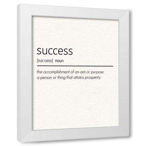 Success White Modern Wood Framed Art Print by Gibbons, Lauren