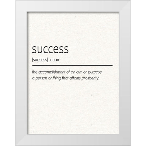 Success White Modern Wood Framed Art Print by Gibbons, Lauren
