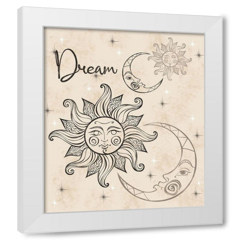 Dream B White Modern Wood Framed Art Print by Gibbons, Lauren