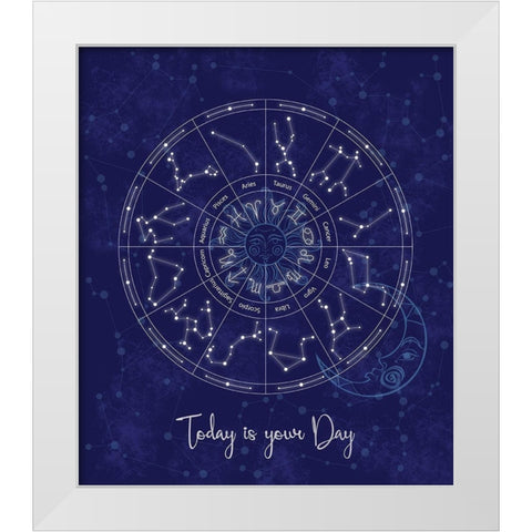 Stars B White Modern Wood Framed Art Print by Gibbons, Lauren