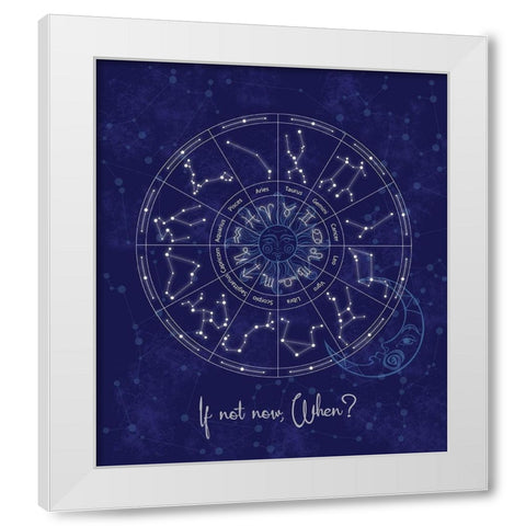 Stars Now White Modern Wood Framed Art Print by Gibbons, Lauren