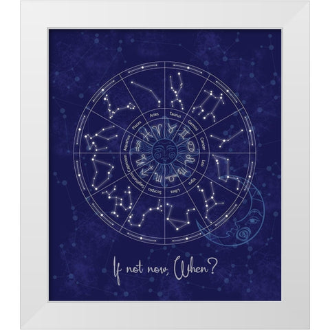 Stars Now White Modern Wood Framed Art Print by Gibbons, Lauren