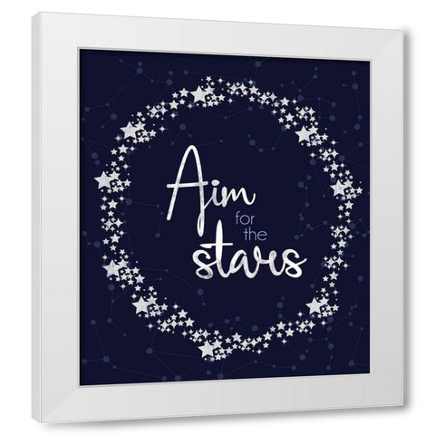 Stars 2 White Modern Wood Framed Art Print by Gibbons, Lauren