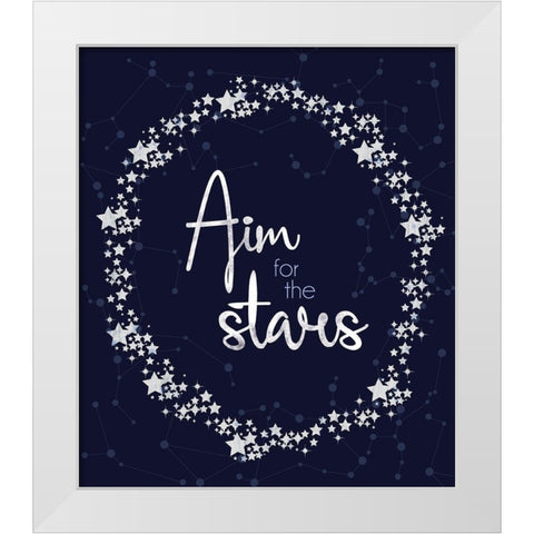 Stars 2 White Modern Wood Framed Art Print by Gibbons, Lauren