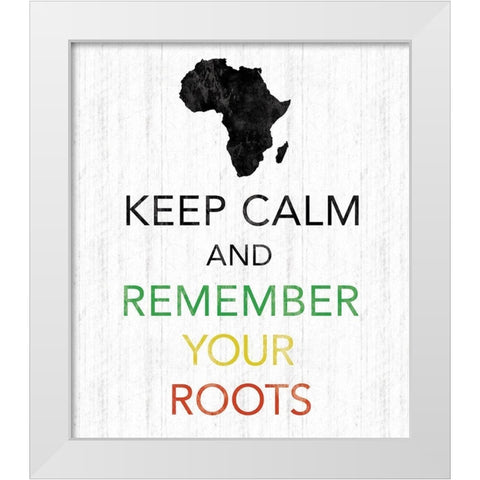 Keep Calm White Modern Wood Framed Art Print by Gibbons, Lauren